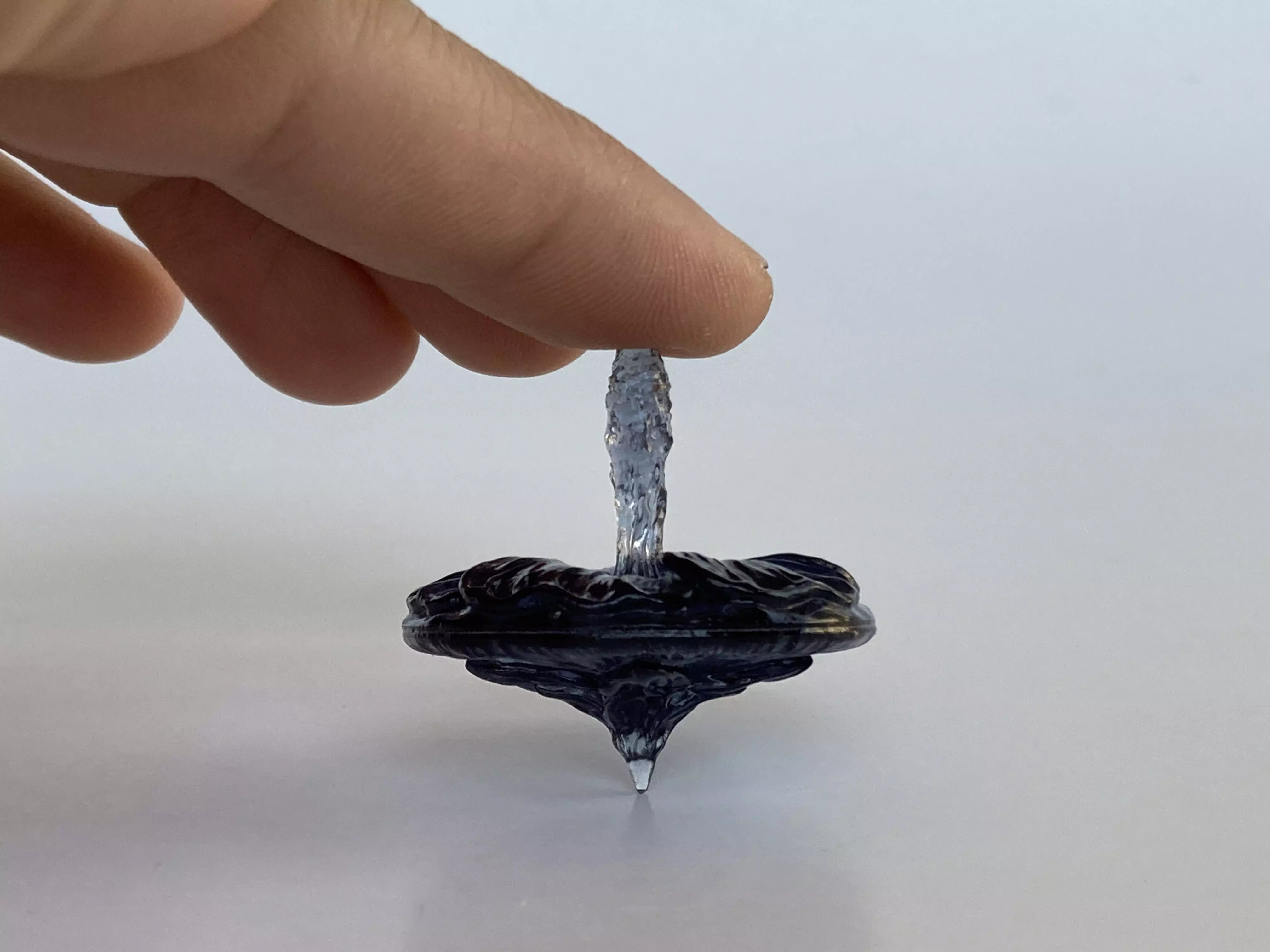 Mallow Flower Spinning Top Toy or Decor 3D print model_14