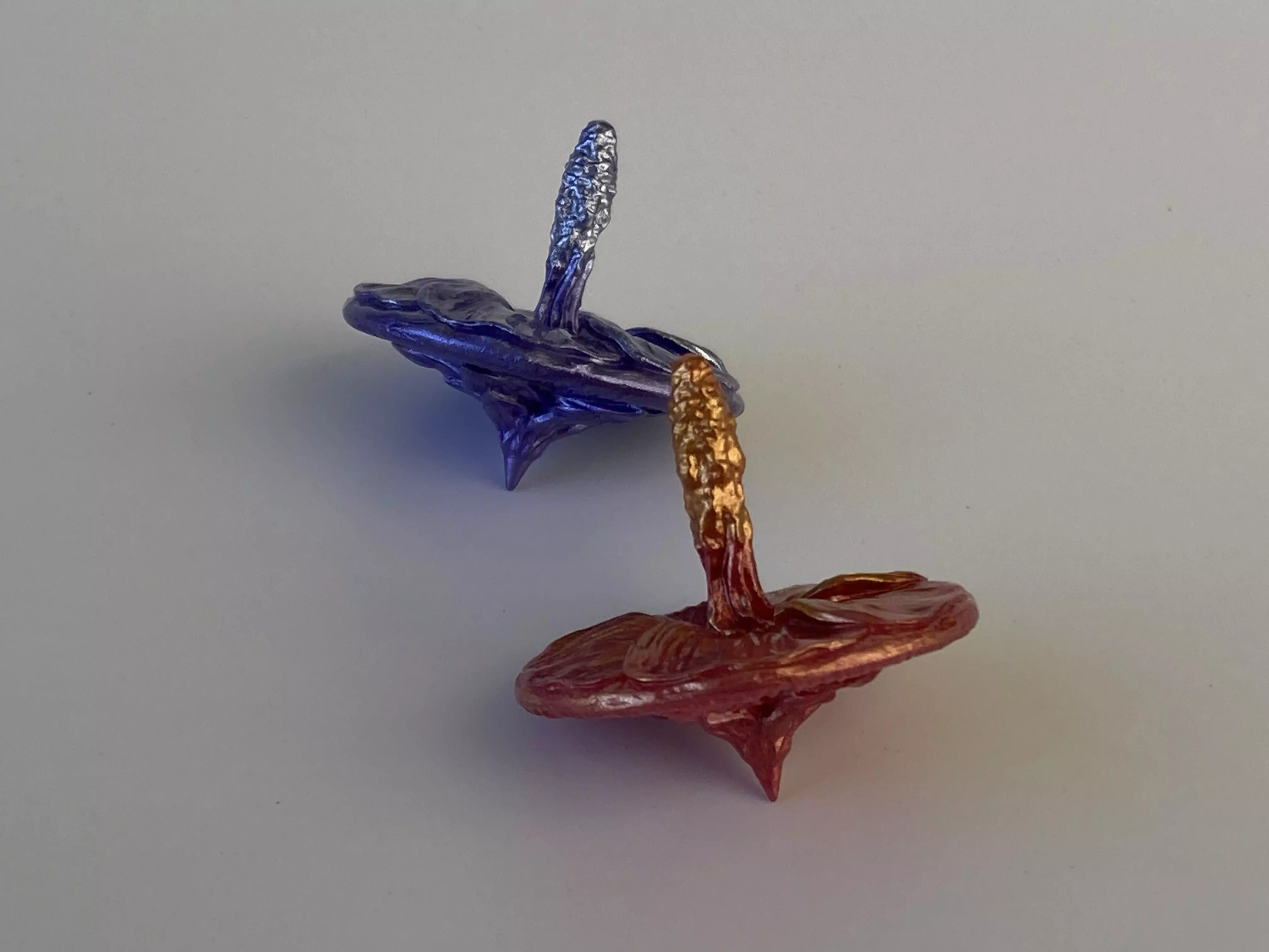 Mallow Flower Spinning Top Toy or Decor 3D print model_15