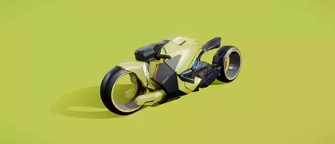 scifi bike Free 3D model