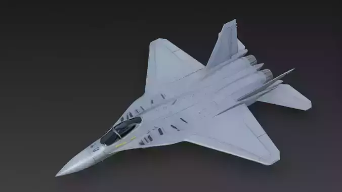 Modern Fighter Jet PBR 3D Model