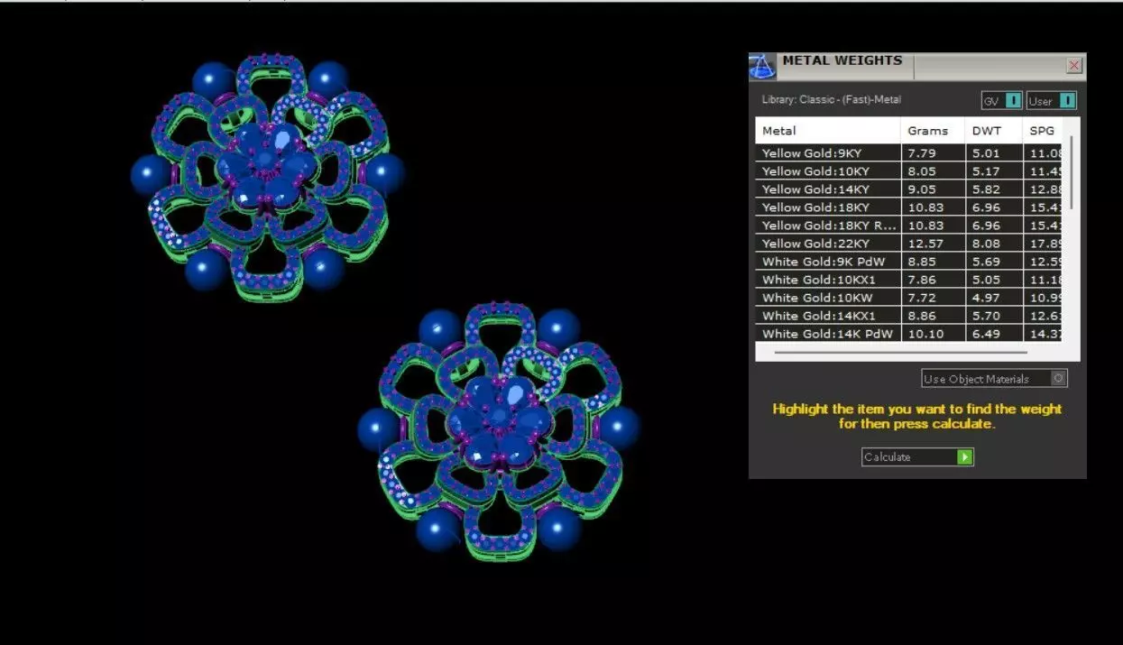 Fashion Earrings 3D print model_4