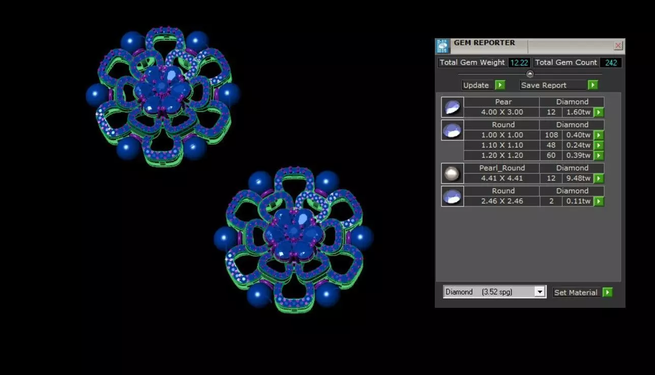 Fashion Earrings 3D print model_3