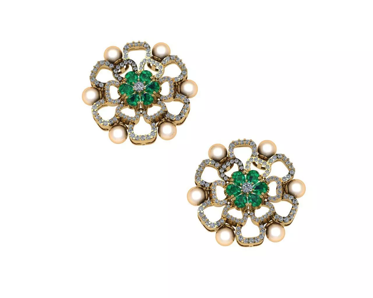 Fashion Earrings 3D print model_0