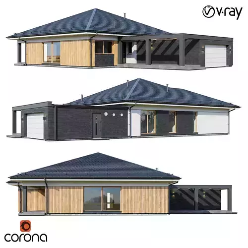 Modern house Allery 3D model