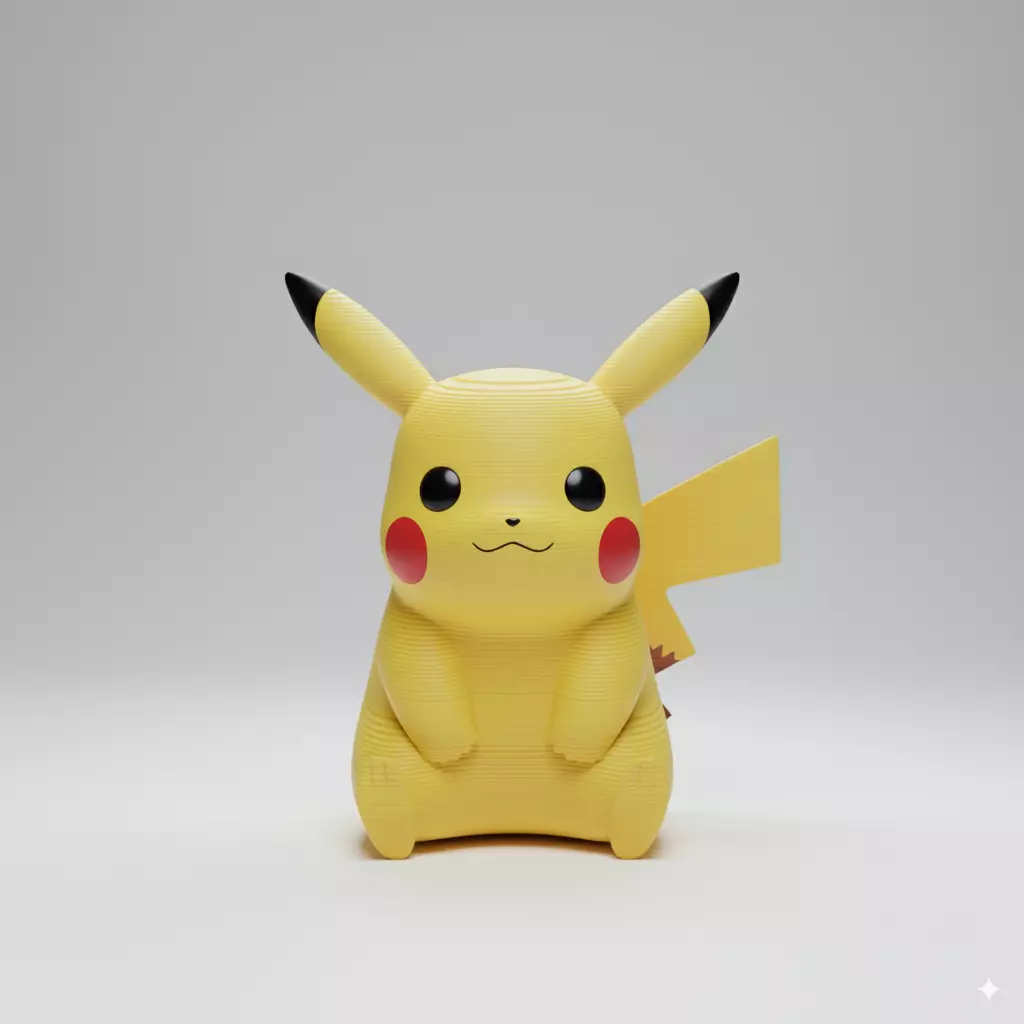 Pikachu Pokemon 3D print model_0