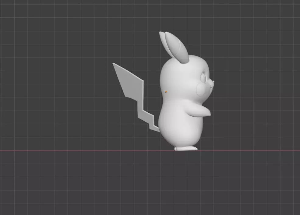 Pikachu Pokemon 3D print model_3