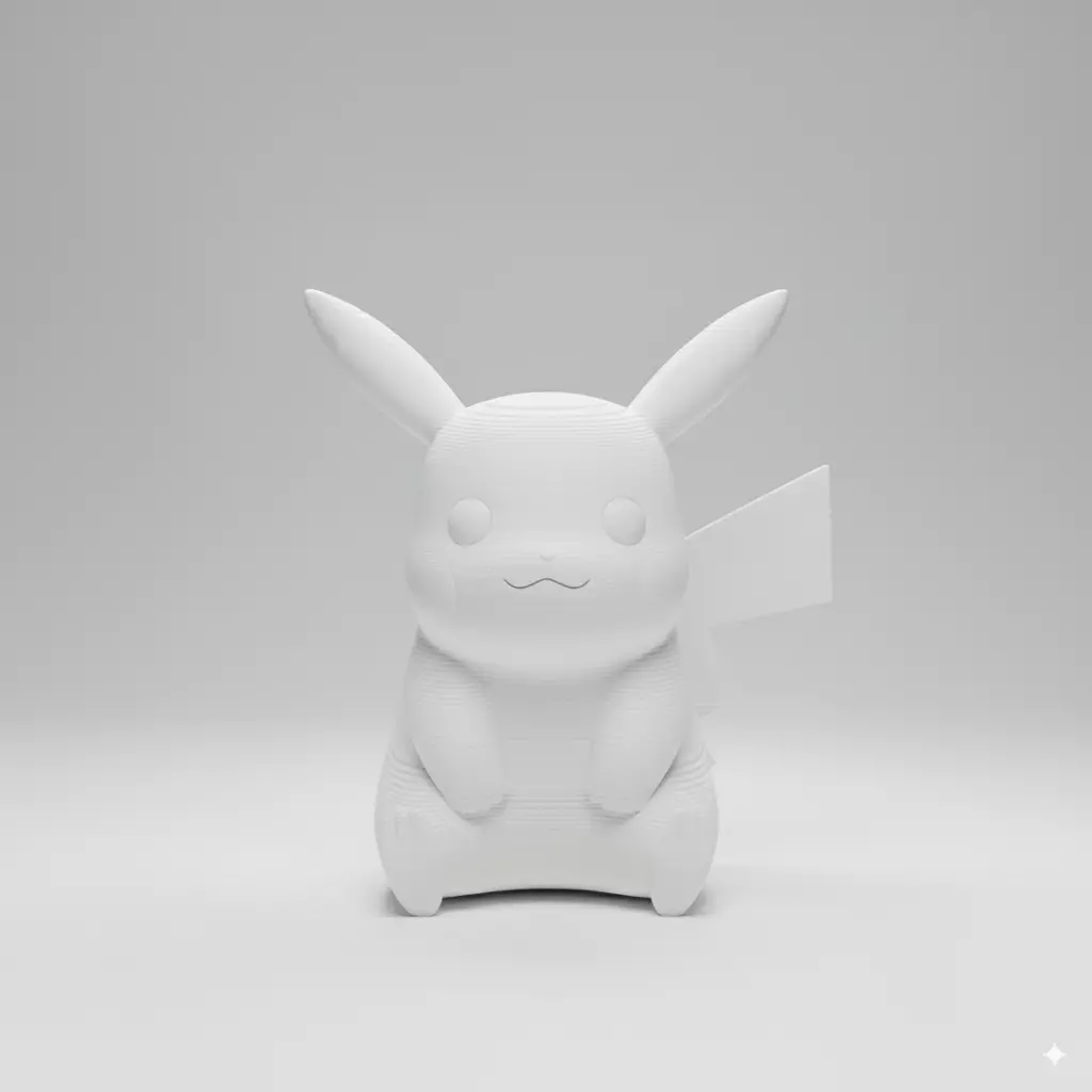 Pikachu Pokemon 3D print model_1