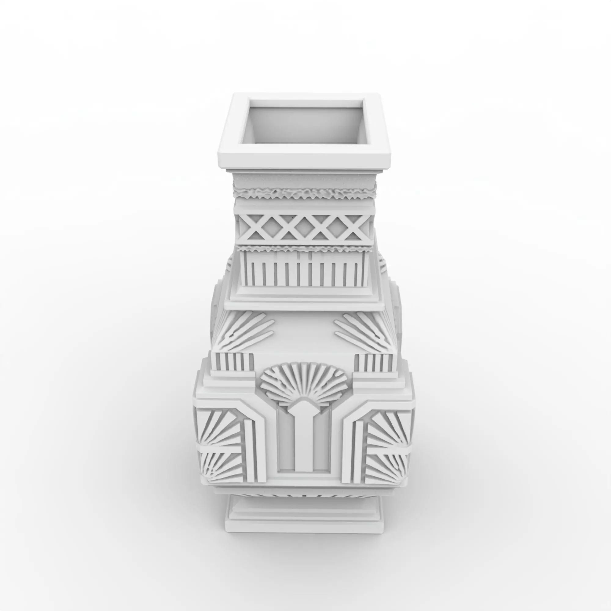 Art Deco Vase 3D Printable Model 3D print model_3