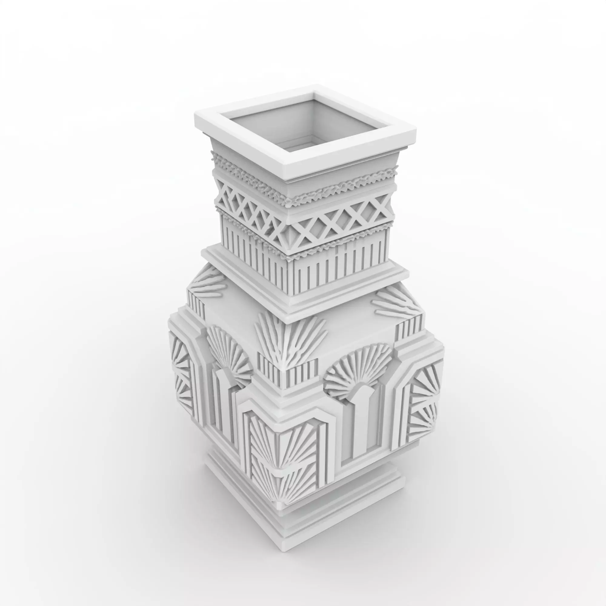Art Deco Vase 3D Printable Model 3D print model_0