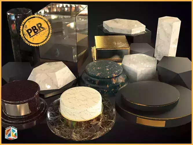 Trophy bases Mega sale Pack Award Bases 3D Model Collection