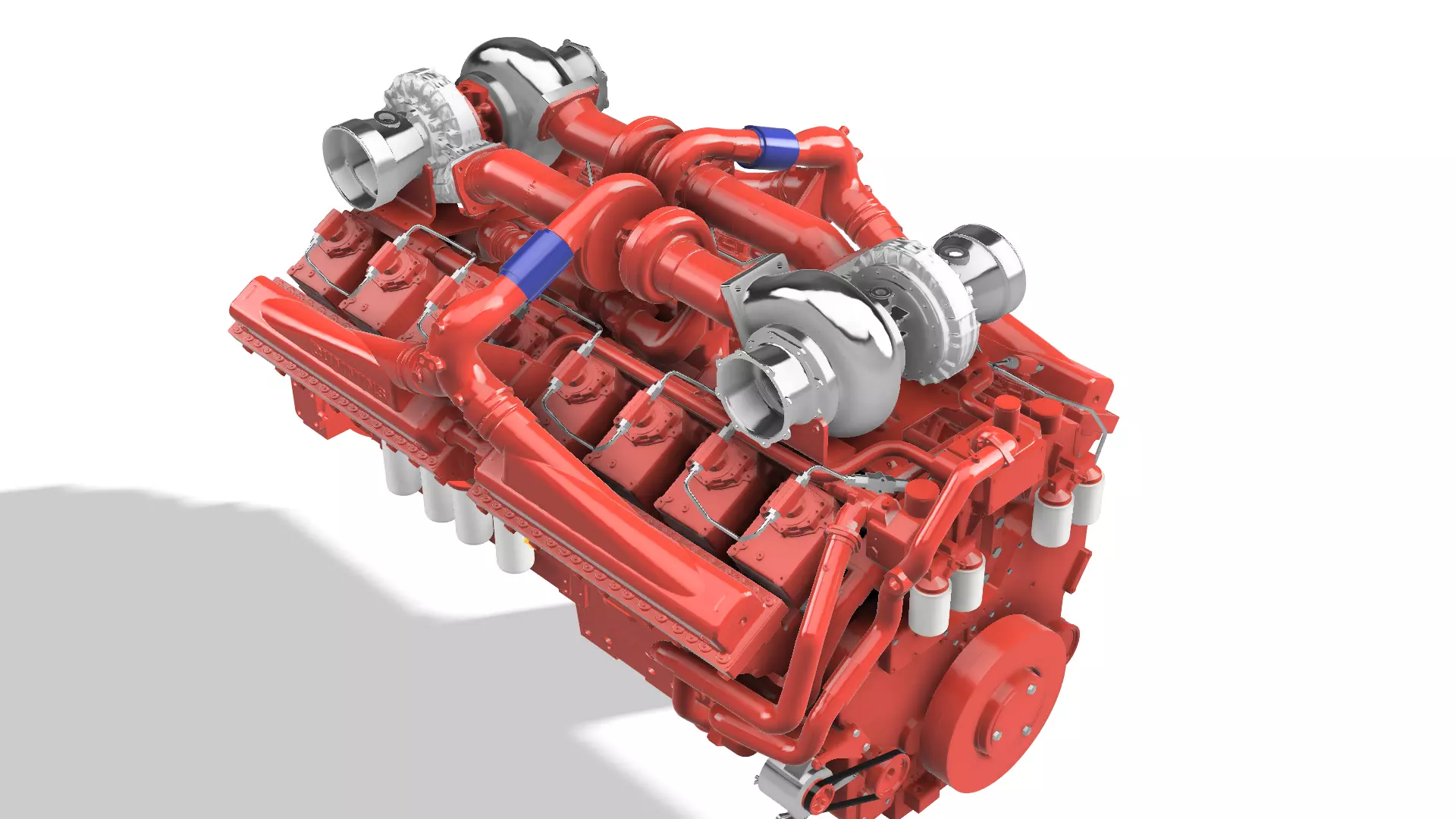 QSK50 C2500 CUMMINS ENGINE 3D print model_12