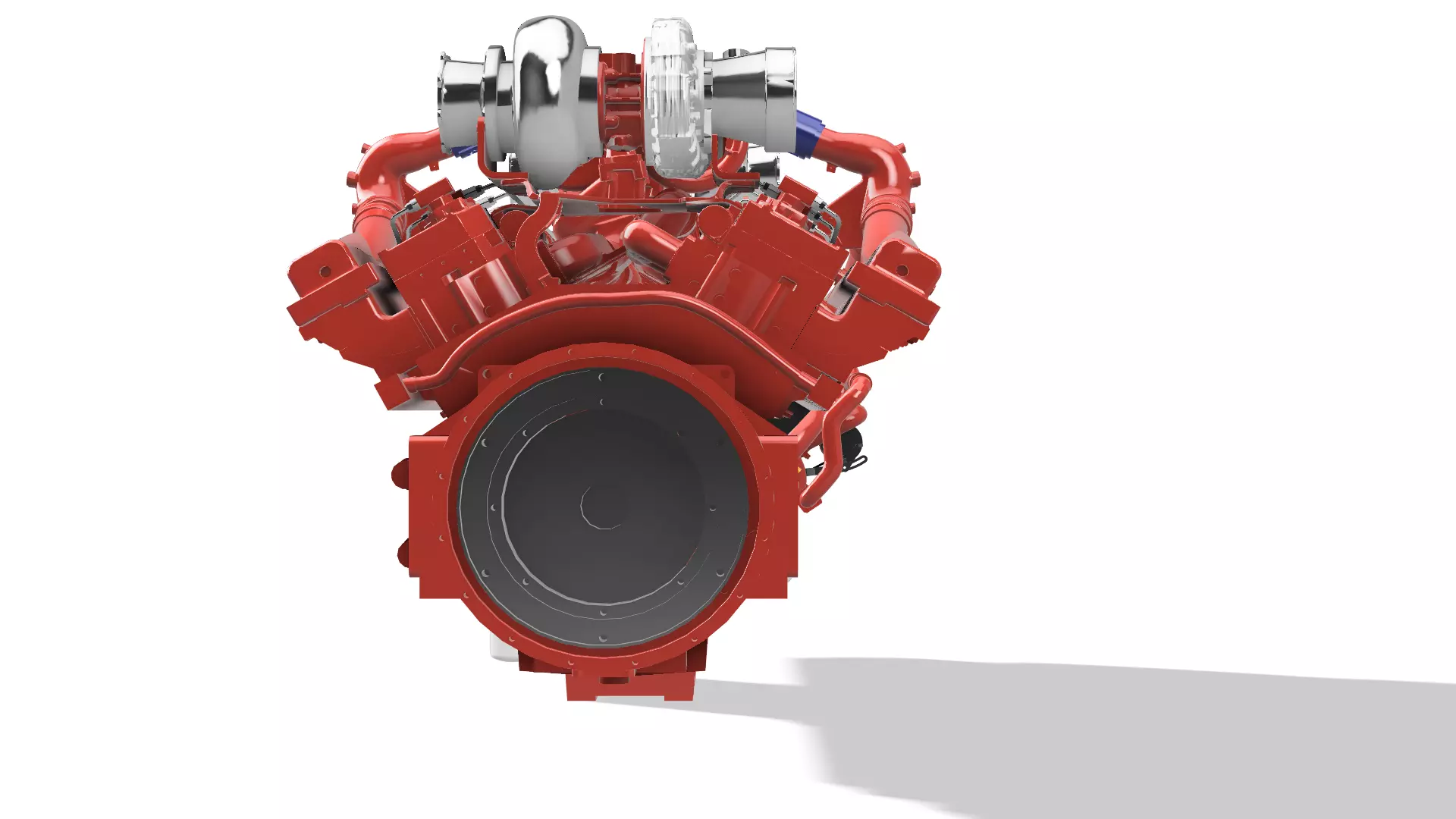 QSK50 C2500 CUMMINS ENGINE 3D print model_8