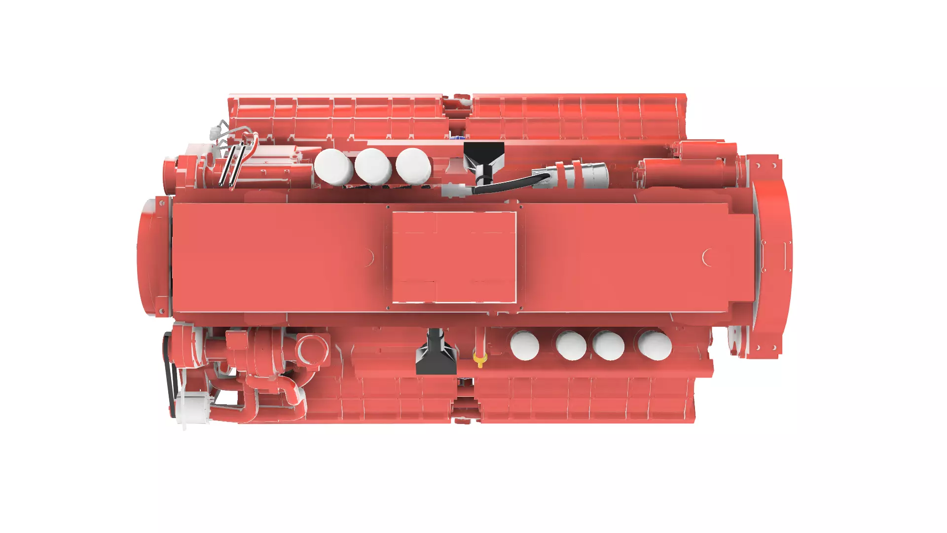 QSK50 C2500 CUMMINS ENGINE 3D print model_2