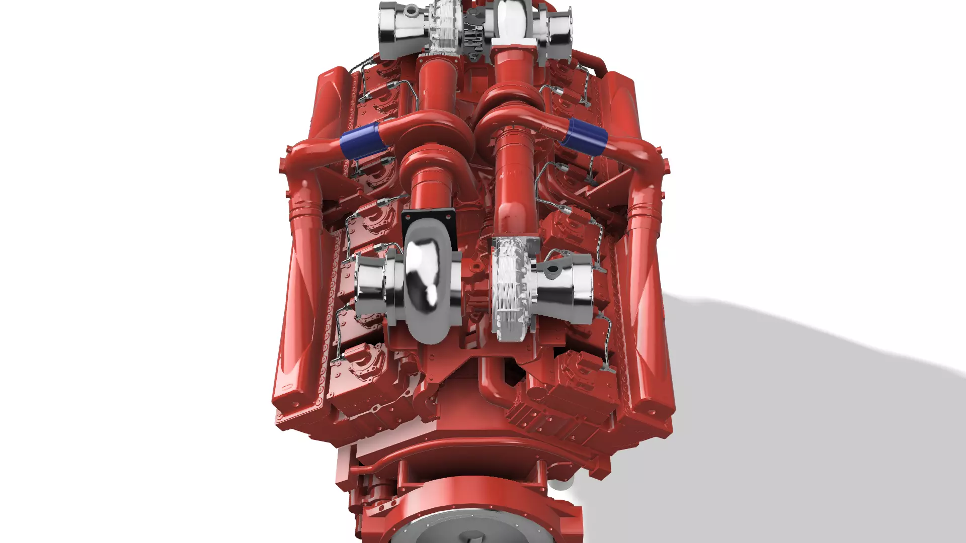 QSK50 C2500 CUMMINS ENGINE 3D print model_1