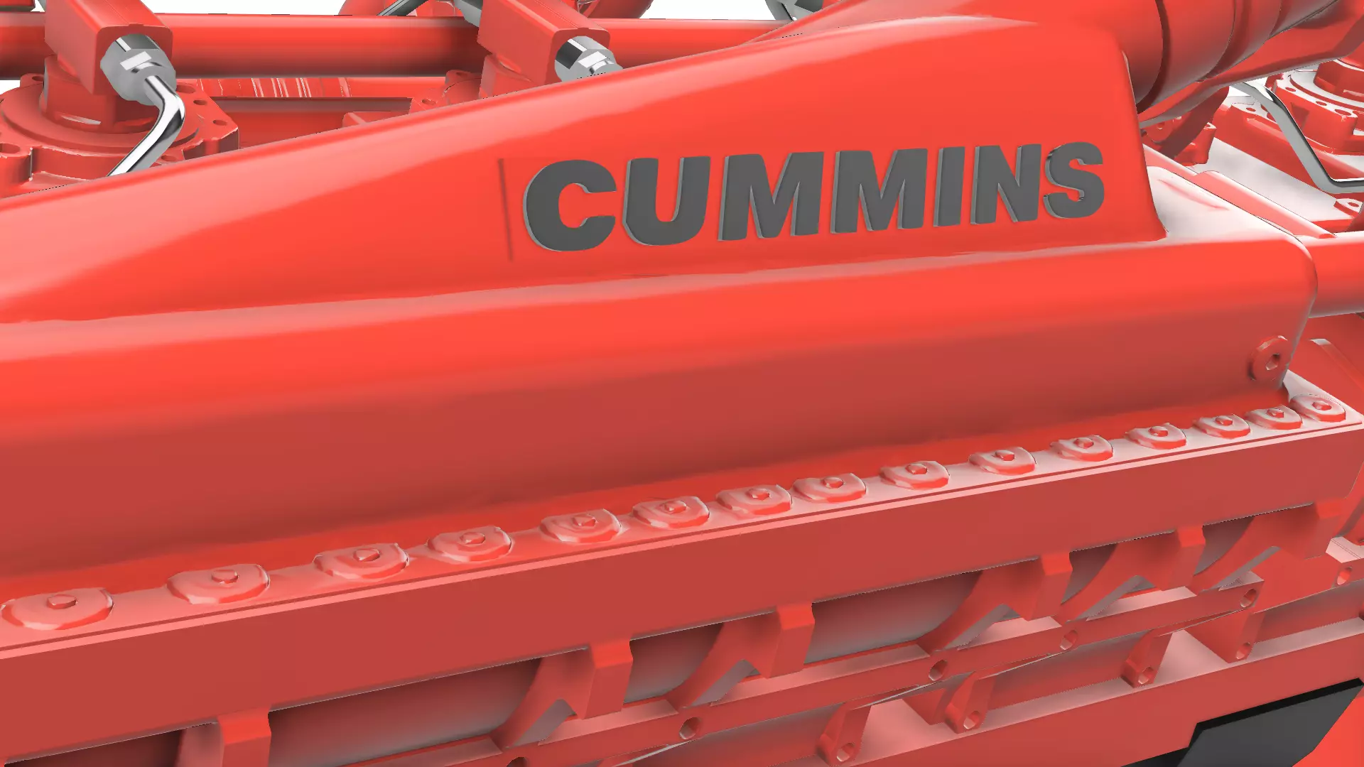 QSK50 C2500 CUMMINS ENGINE 3D print model_3