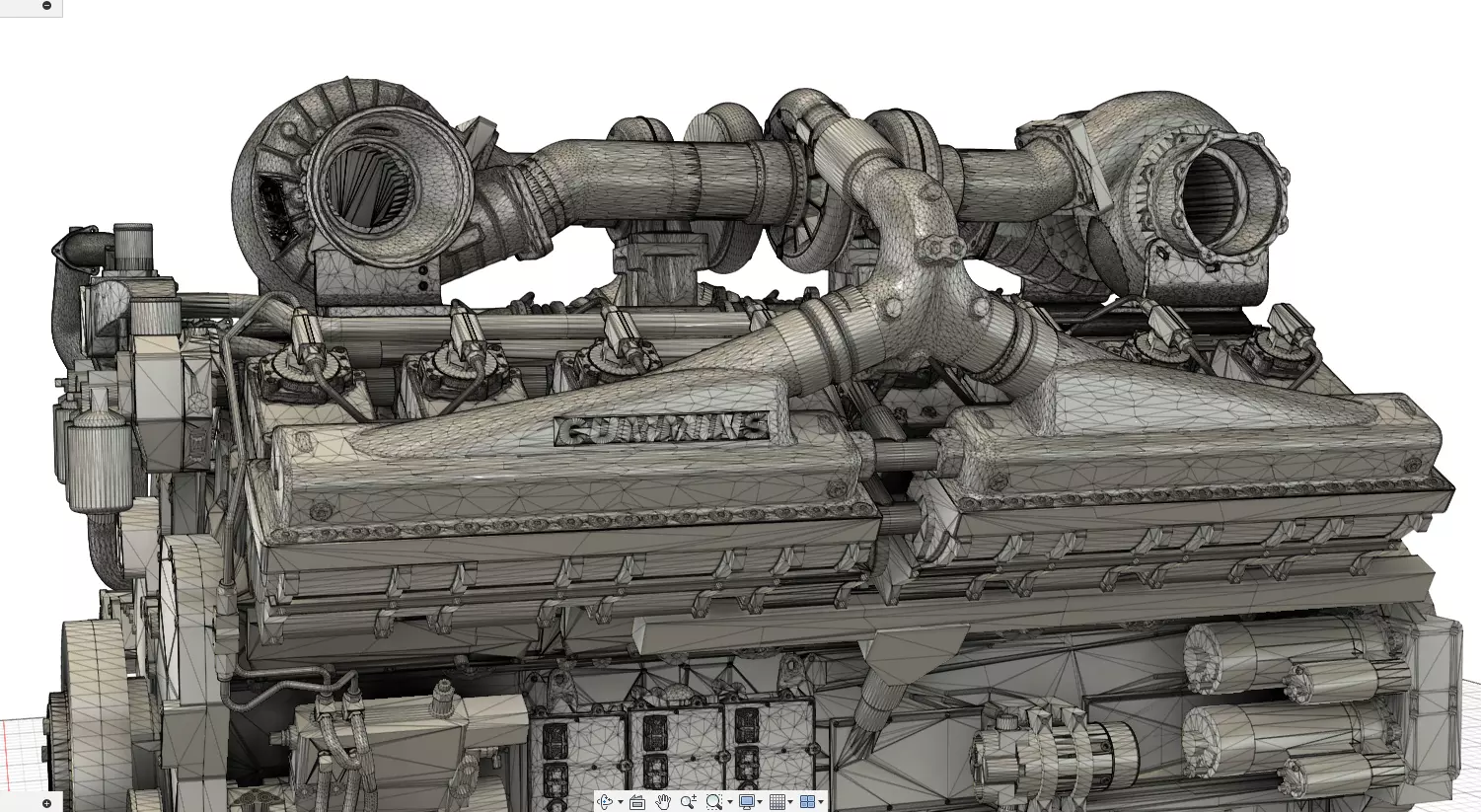 QSK50 C2500 CUMMINS ENGINE 3D print model_14