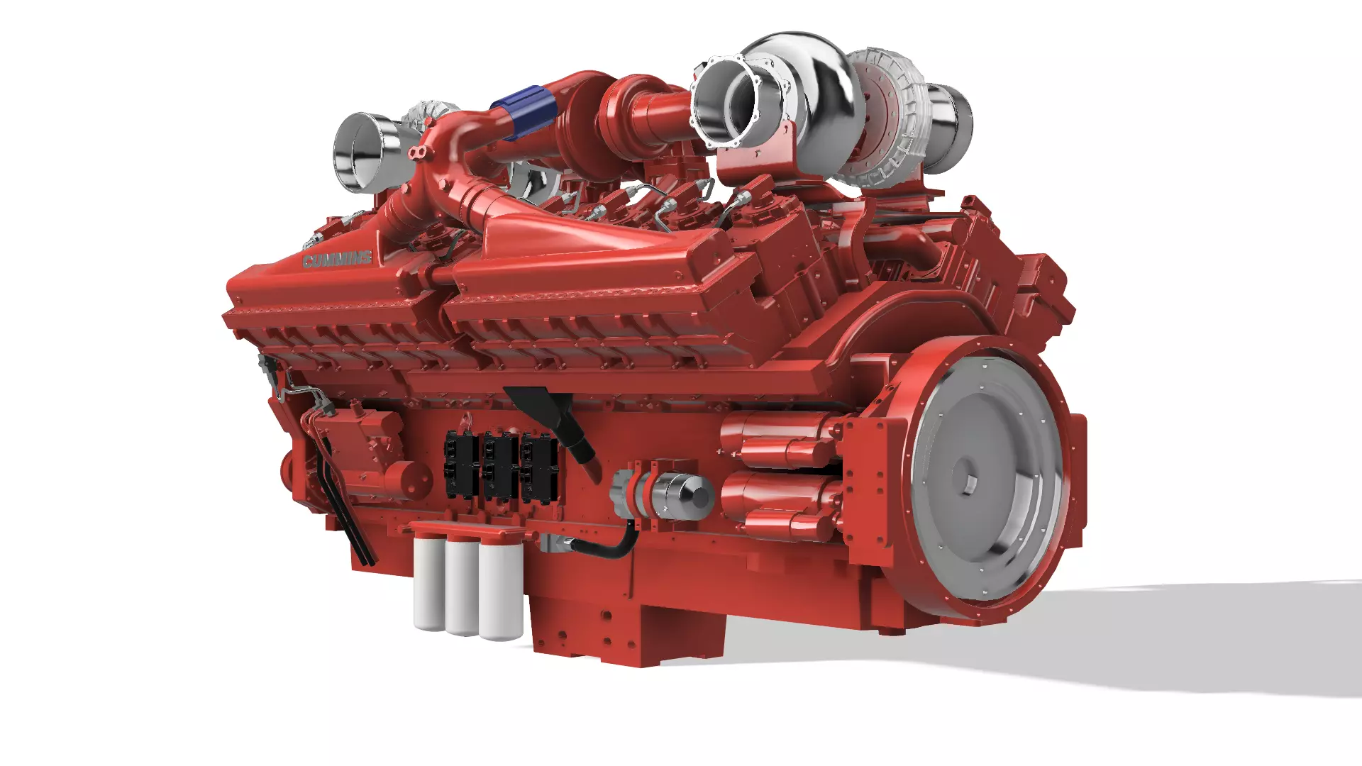 QSK50 C2500 CUMMINS ENGINE 3D print model_7