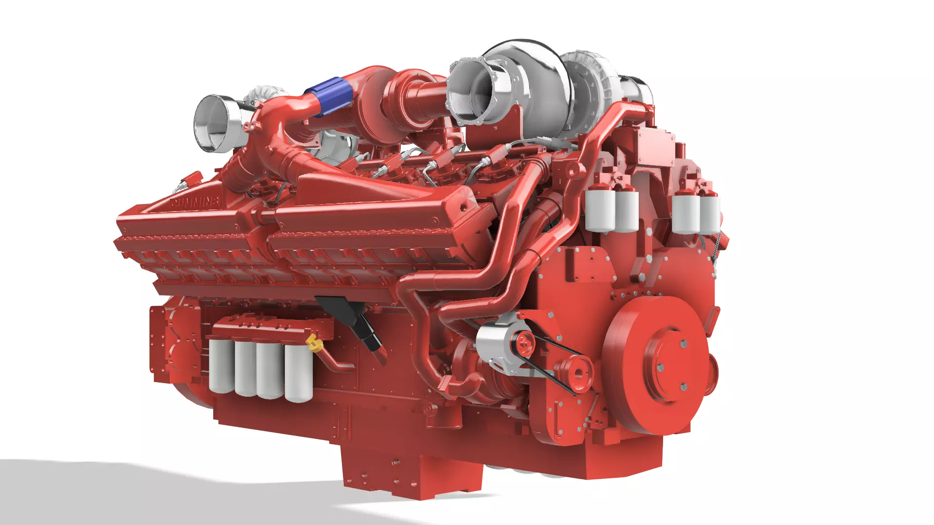 QSK50 C2500 CUMMINS ENGINE 3D print model_11