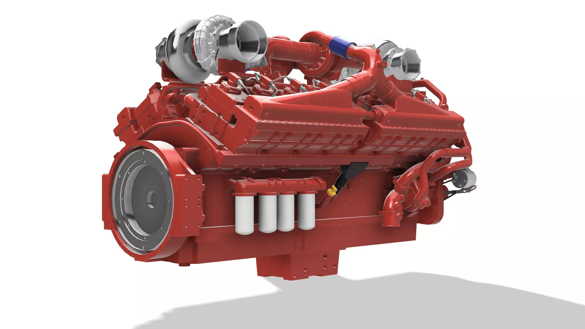 QSK50 C2500 CUMMINS ENGINE 3D print model_9