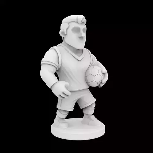 Athlete Cartoon Character 3D Printable Model 3D print model