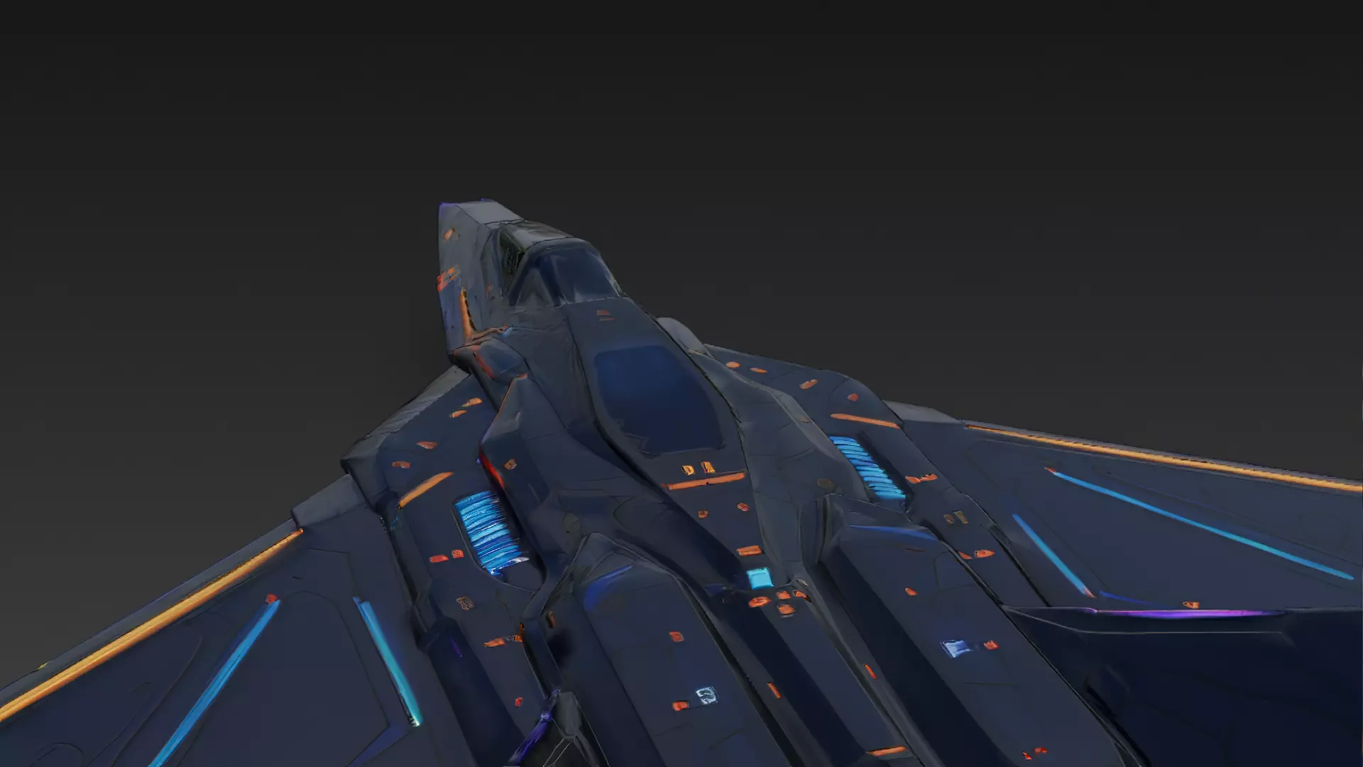 Colorful Fighter Jet PBR 3D Model 3D model_10