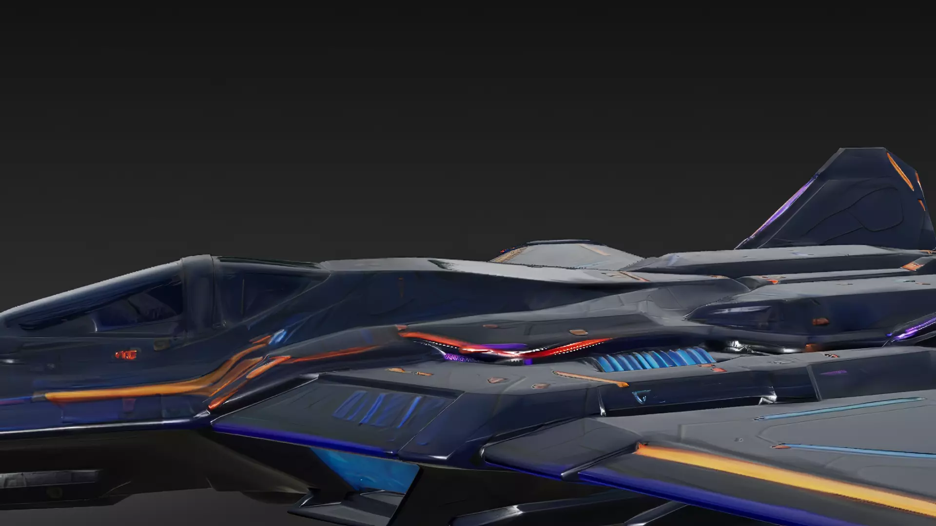 Colorful Fighter Jet PBR 3D Model 3D model_9