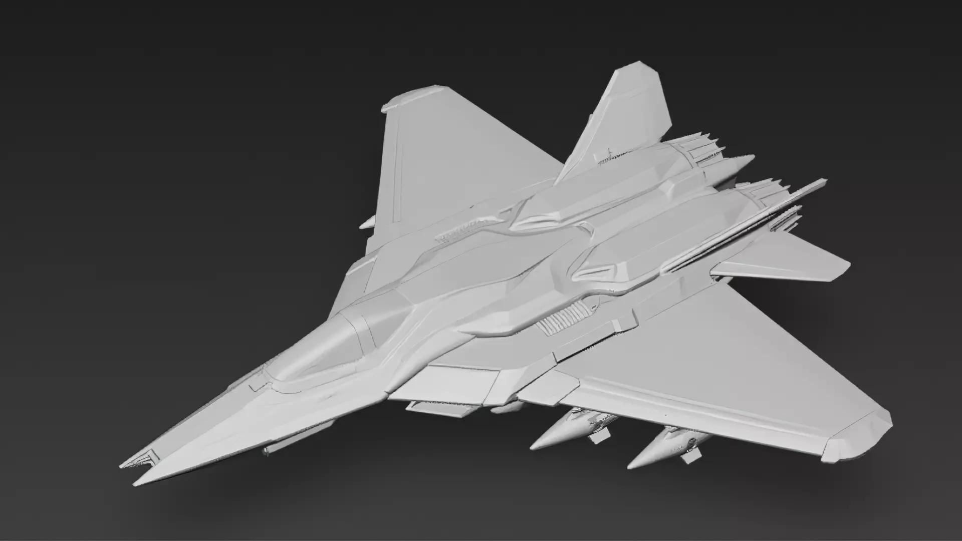 Colorful Fighter Jet PBR 3D Model 3D model_11