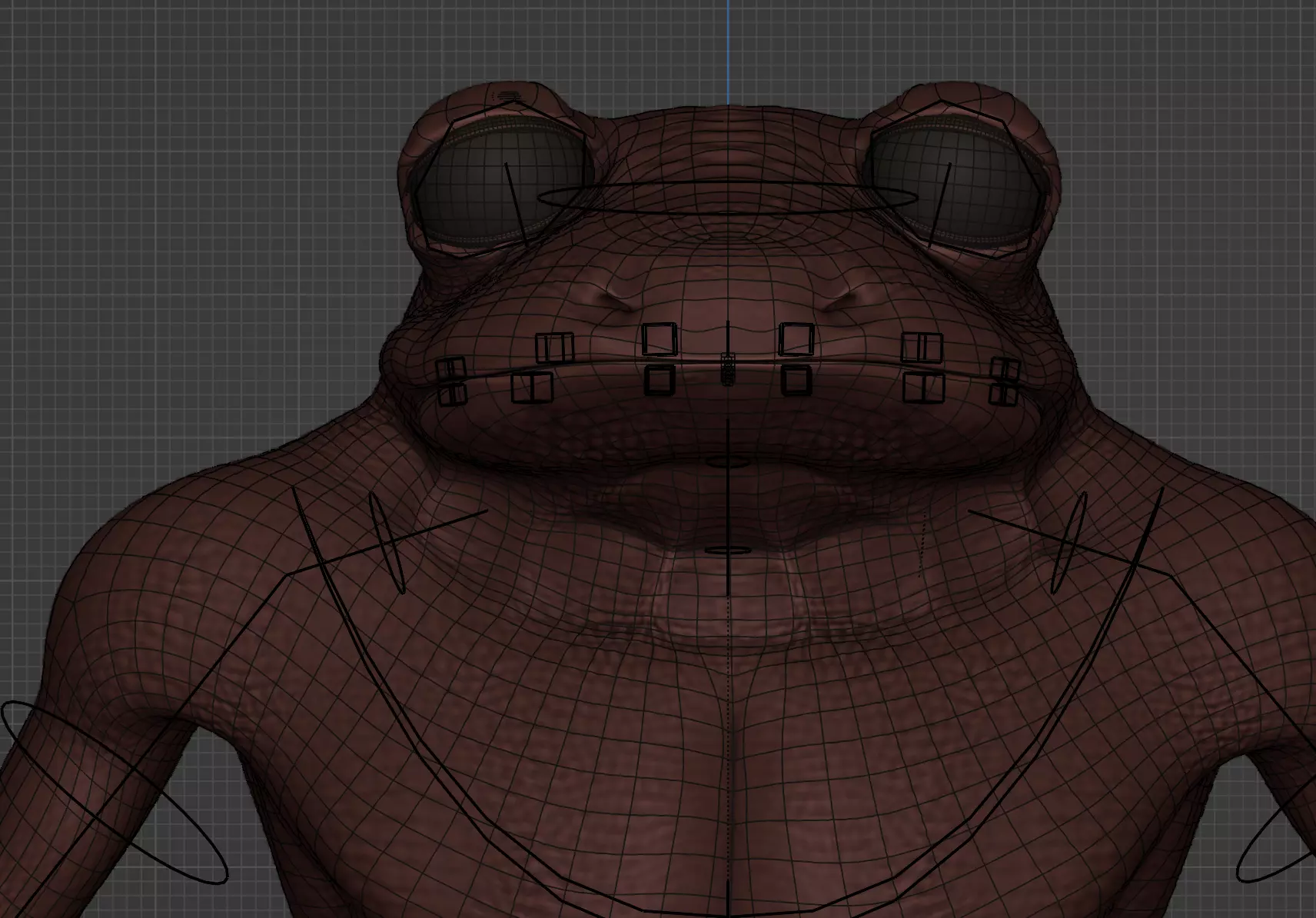 Frogman - Volcanic Forgemaster Game Ready Fully Rigged Low-poly 3D model_8