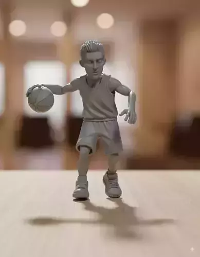 Basketball Player Cartoon Character 3D Printable M 3D print model Basketball Player Cartoon Character 3D Printable M 3D print model