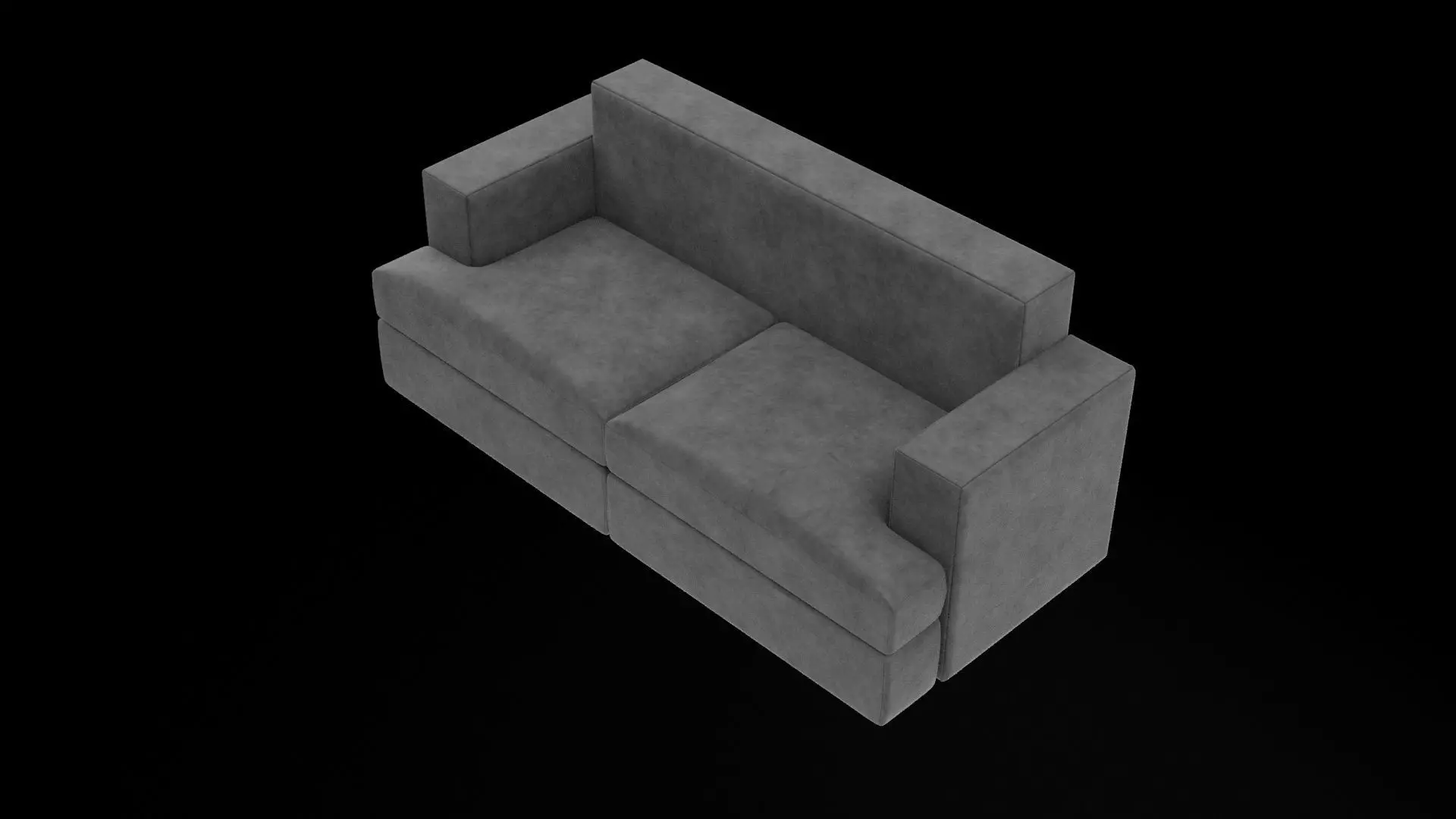 Couch Sofa Furniture Low-poly 3D model