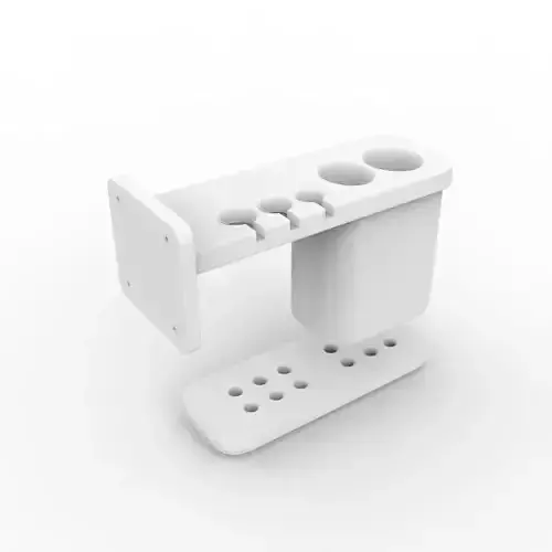 Bathroom Toothbrush Holder Family 3D