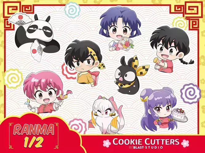 Ranma Cookie Cutters 