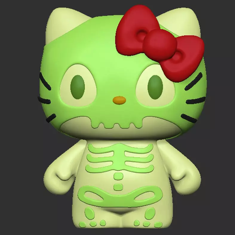 Hello Kitty Halloween Collection - 8 Figures -  3D print model_1