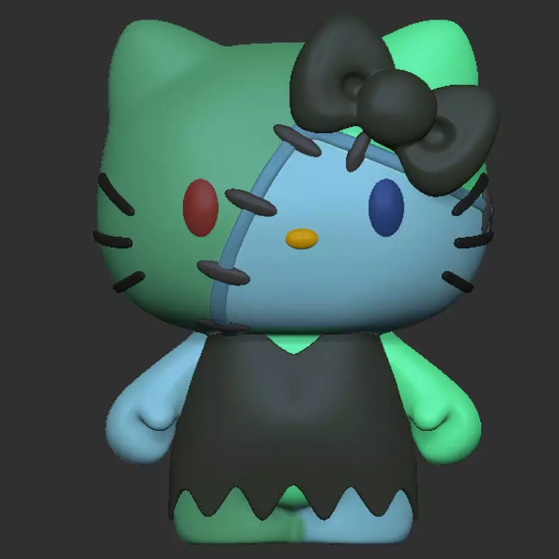 Hello Kitty Halloween Collection - 8 Figures -  3D print model_6