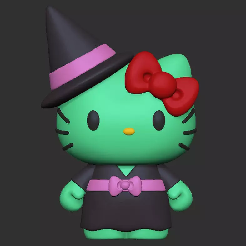 Hello Kitty Halloween Collection - 8 Figures -  3D print model_3
