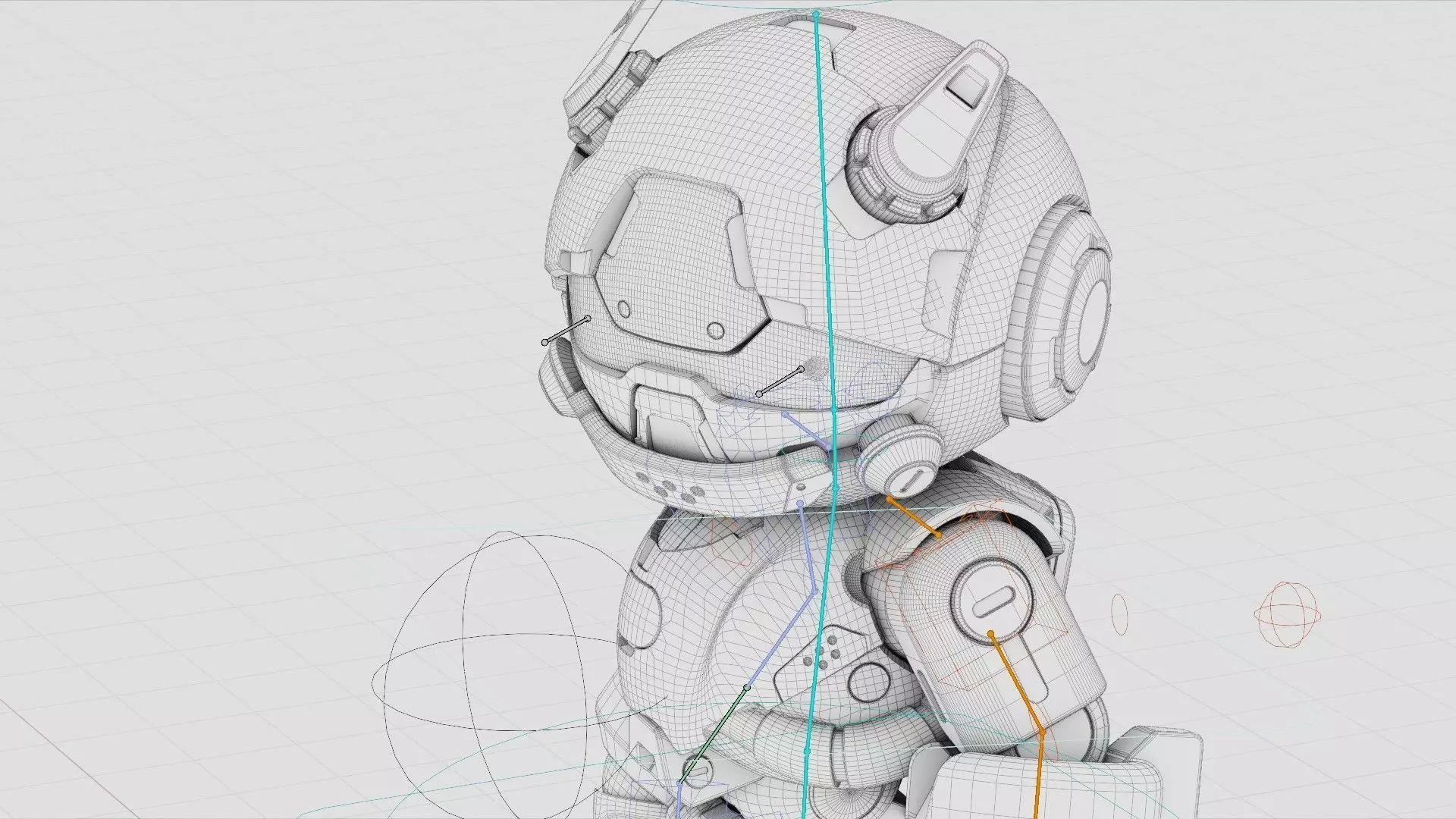 ROBO ZERO-H  Rigged for Unreal Engine - Unity - MIXAMO 3D model_41