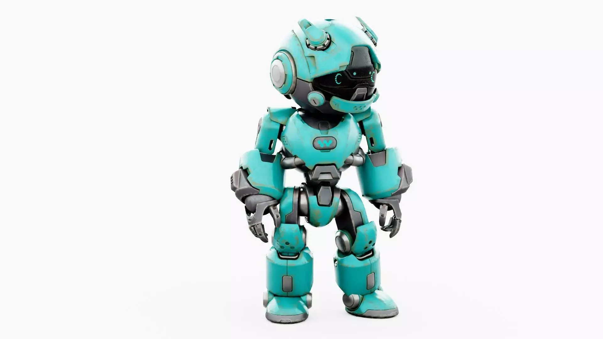 ROBO ZERO-H  Rigged for Unreal Engine - Unity - MIXAMO 3D model_5