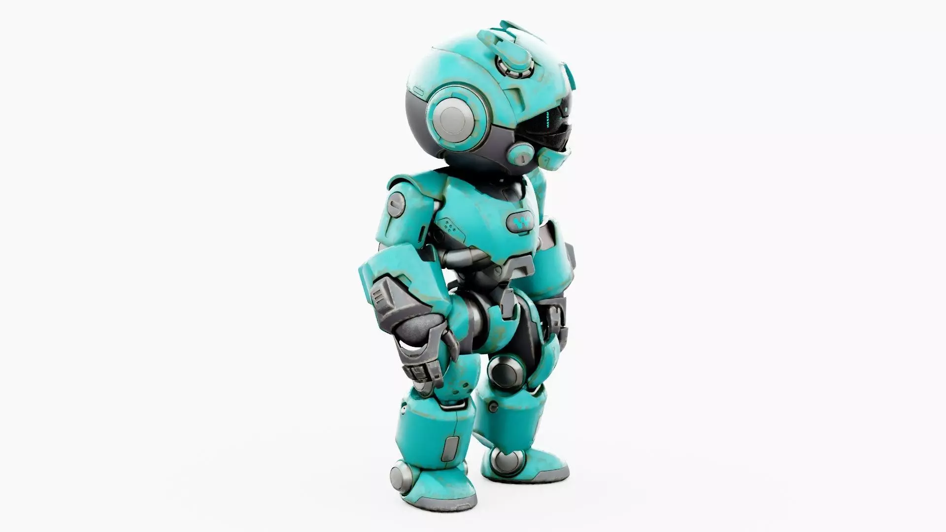 ROBO ZERO-H  Rigged for Unreal Engine - Unity - MIXAMO 3D model_7