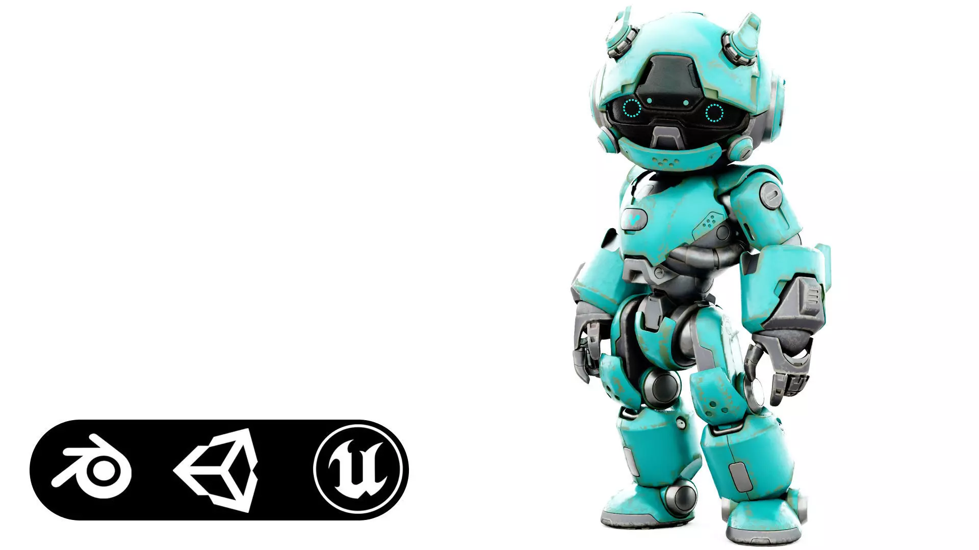 ROBO ZERO-H  Rigged for Unreal Engine - Unity - MIXAMO 3D model_0