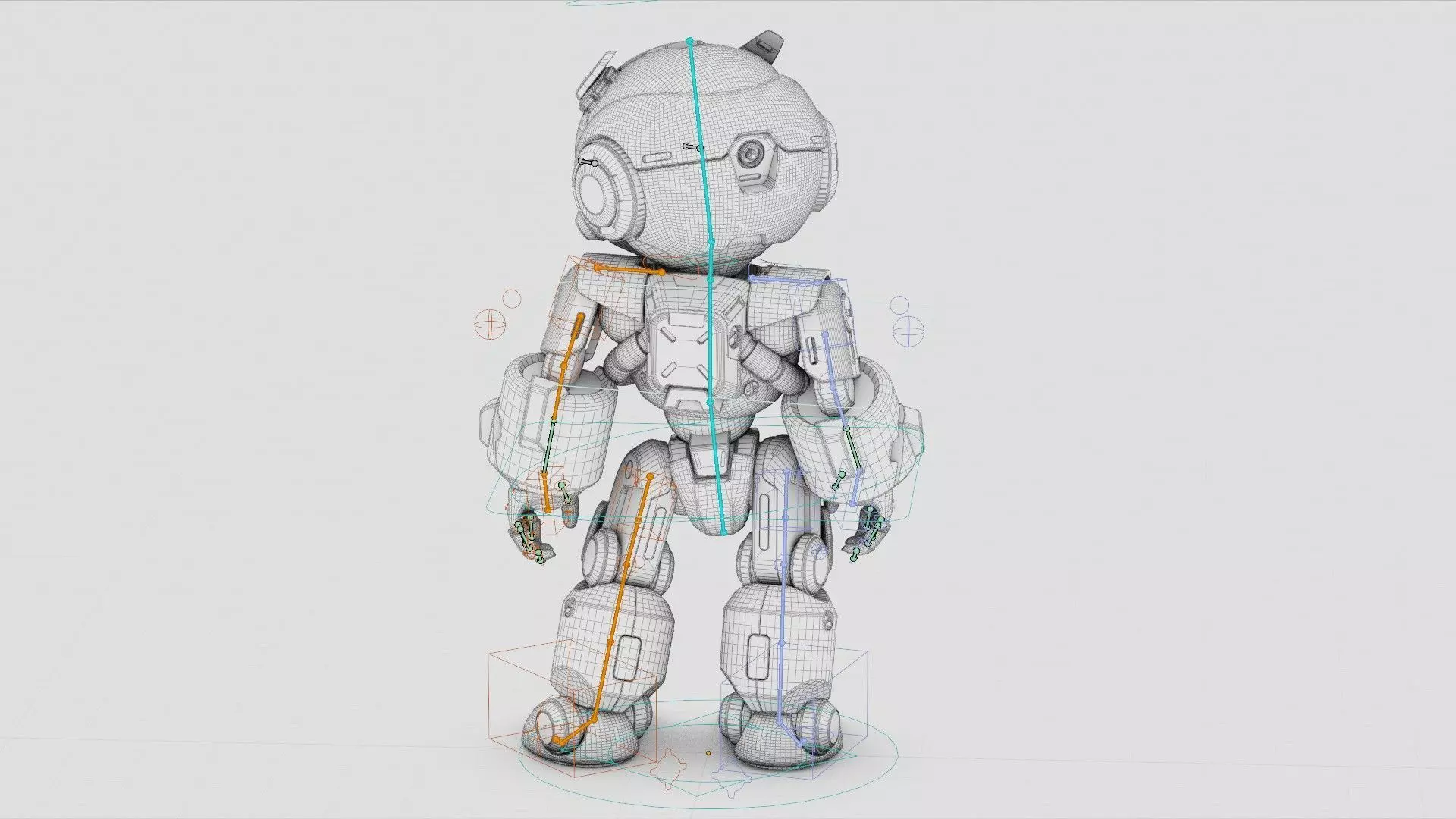 ROBO ZERO-H  Rigged for Unreal Engine - Unity - MIXAMO 3D model_40