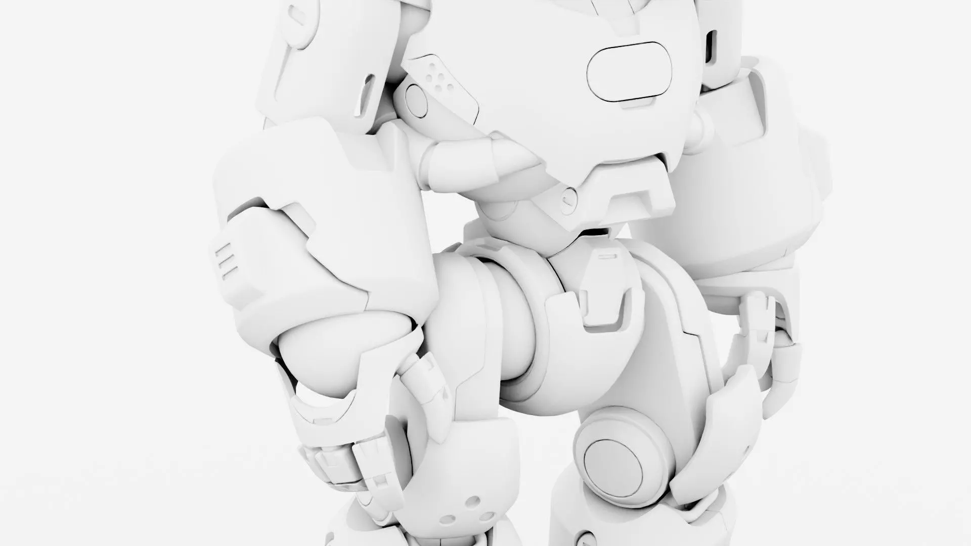 ROBO ZERO-H  Rigged for Unreal Engine - Unity - MIXAMO 3D model_34