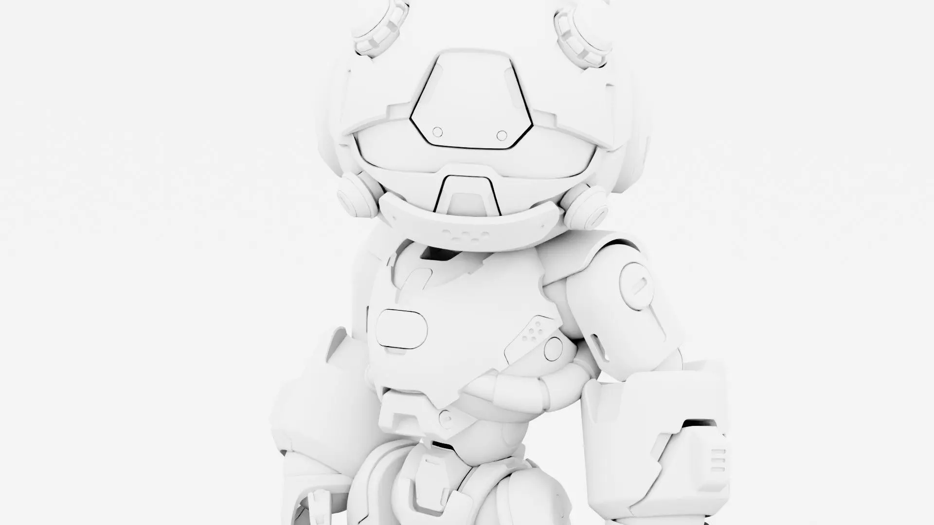 ROBO ZERO-H  Rigged for Unreal Engine - Unity - MIXAMO 3D model_35