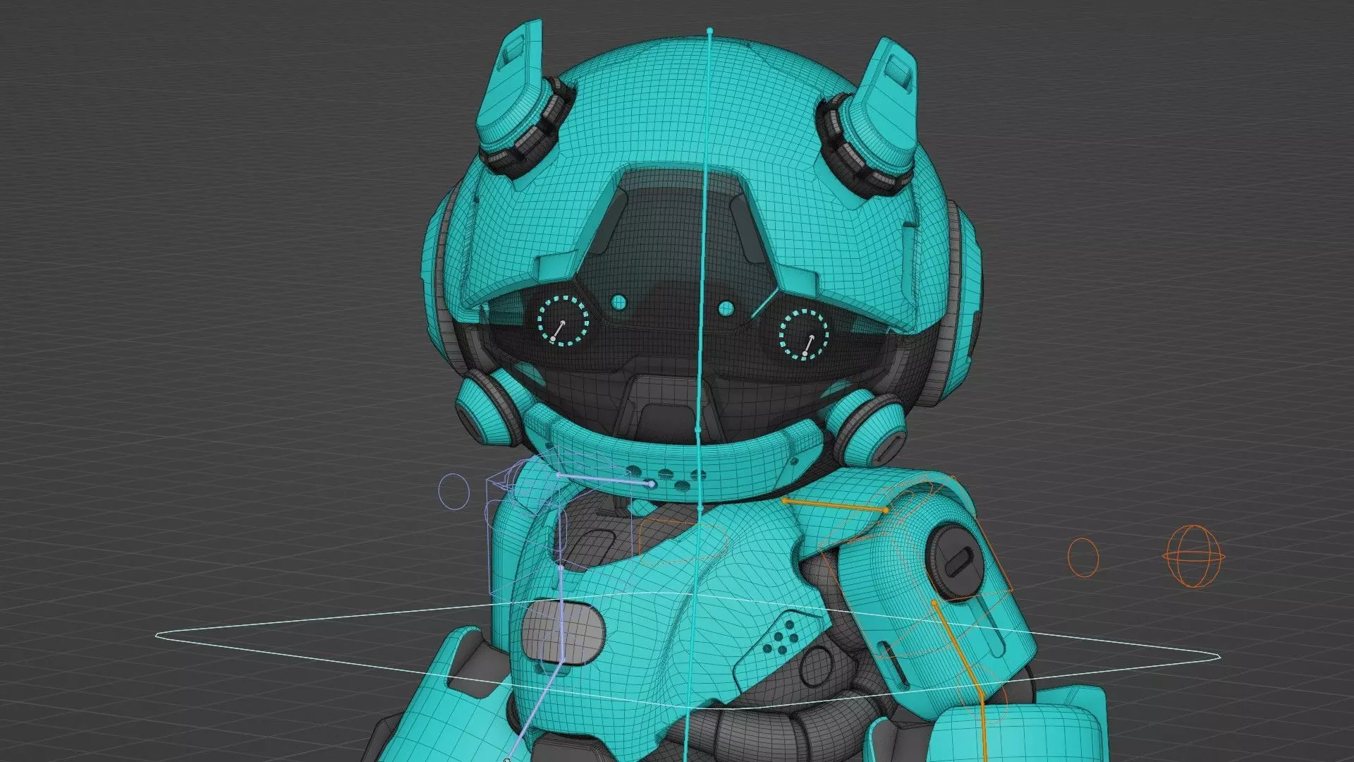 ROBO ZERO-H  Rigged for Unreal Engine - Unity - MIXAMO 3D model_38