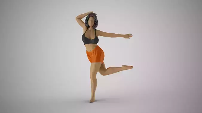 Woman Dancing at Home