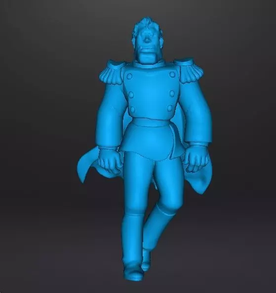 HEAVY METAL CAPTAIN LINCOLN F STERNN MINIATURE MODEL FANTASY RPG 3D print model_10