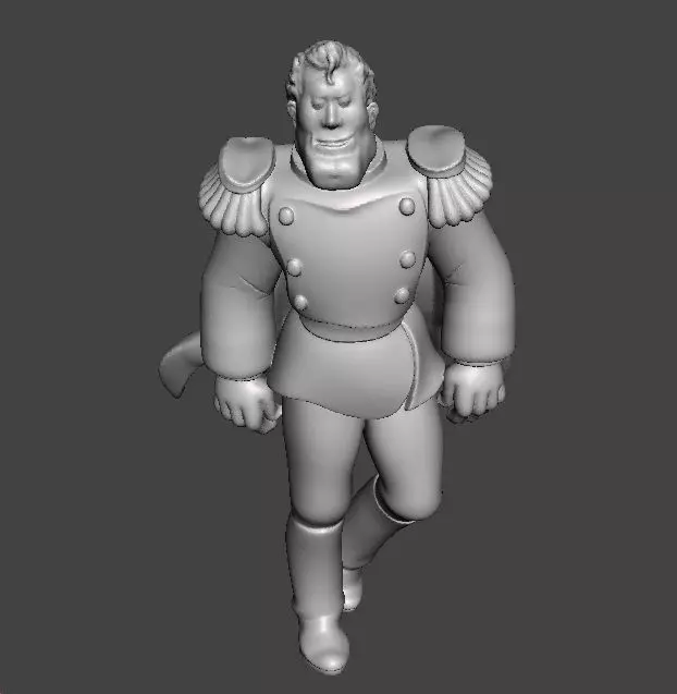 HEAVY METAL CAPTAIN LINCOLN F STERNN MINIATURE MODEL FANTASY RPG 3D print model_9