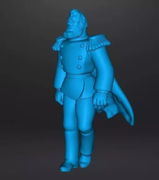 HEAVY METAL CAPTAIN LINCOLN F STERNN MINIATURE MODEL FANTASY RPG 3D print model_12