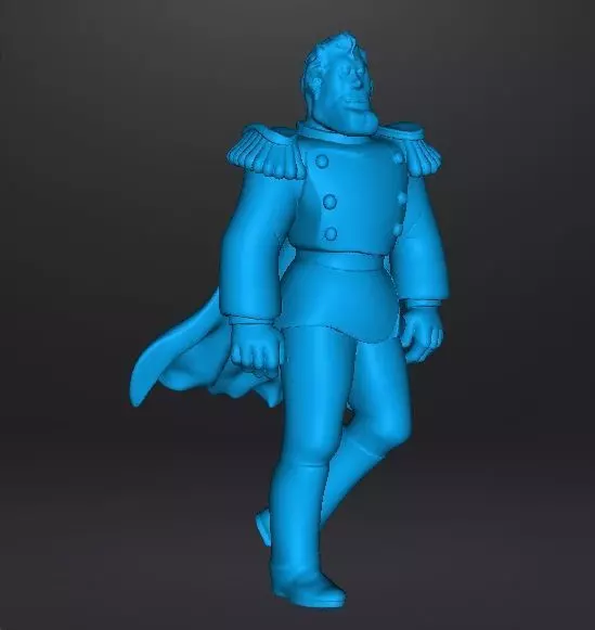 HEAVY METAL CAPTAIN LINCOLN F STERNN MINIATURE MODEL FANTASY RPG 3D print model_11