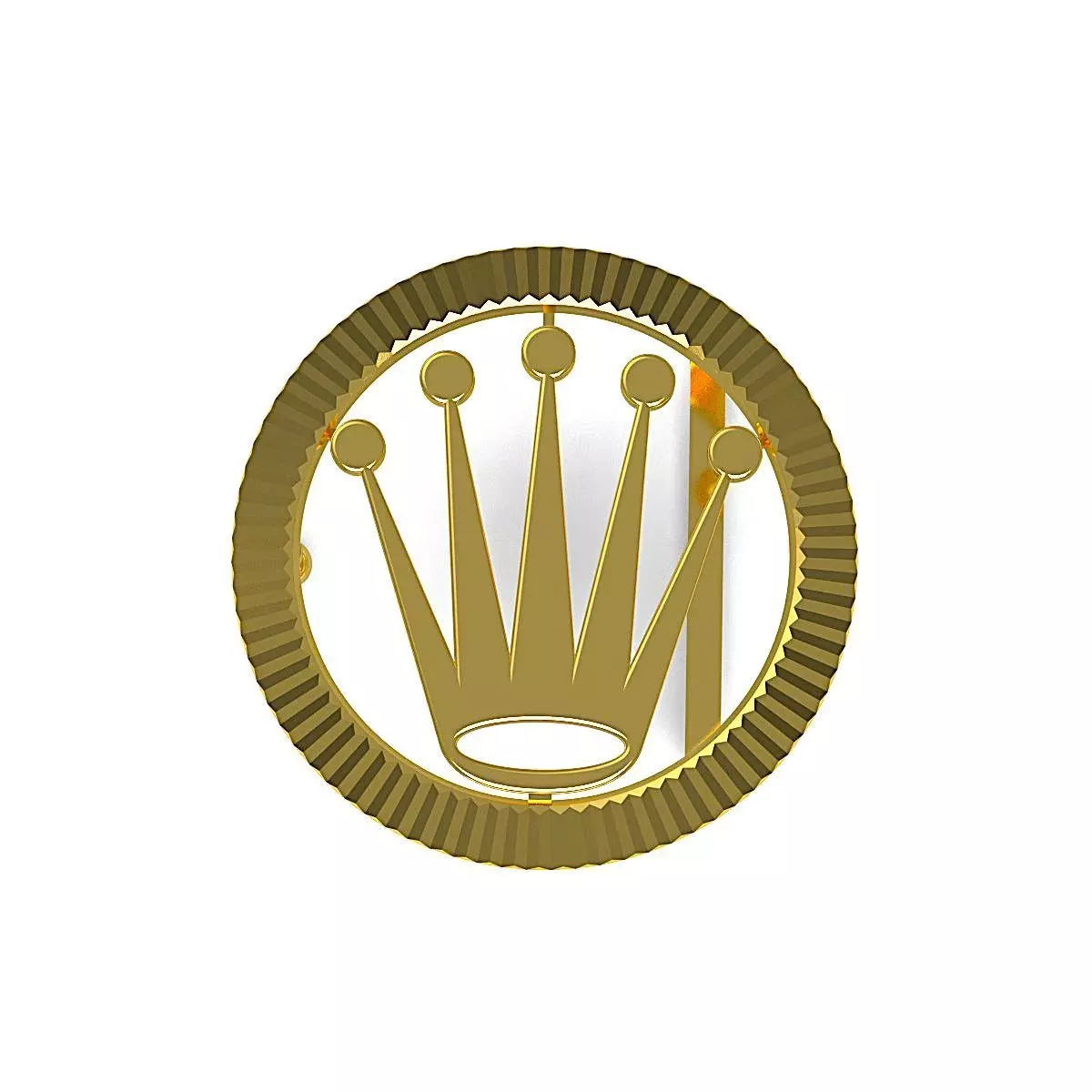 Crown Belt Buckle 3D print model_8