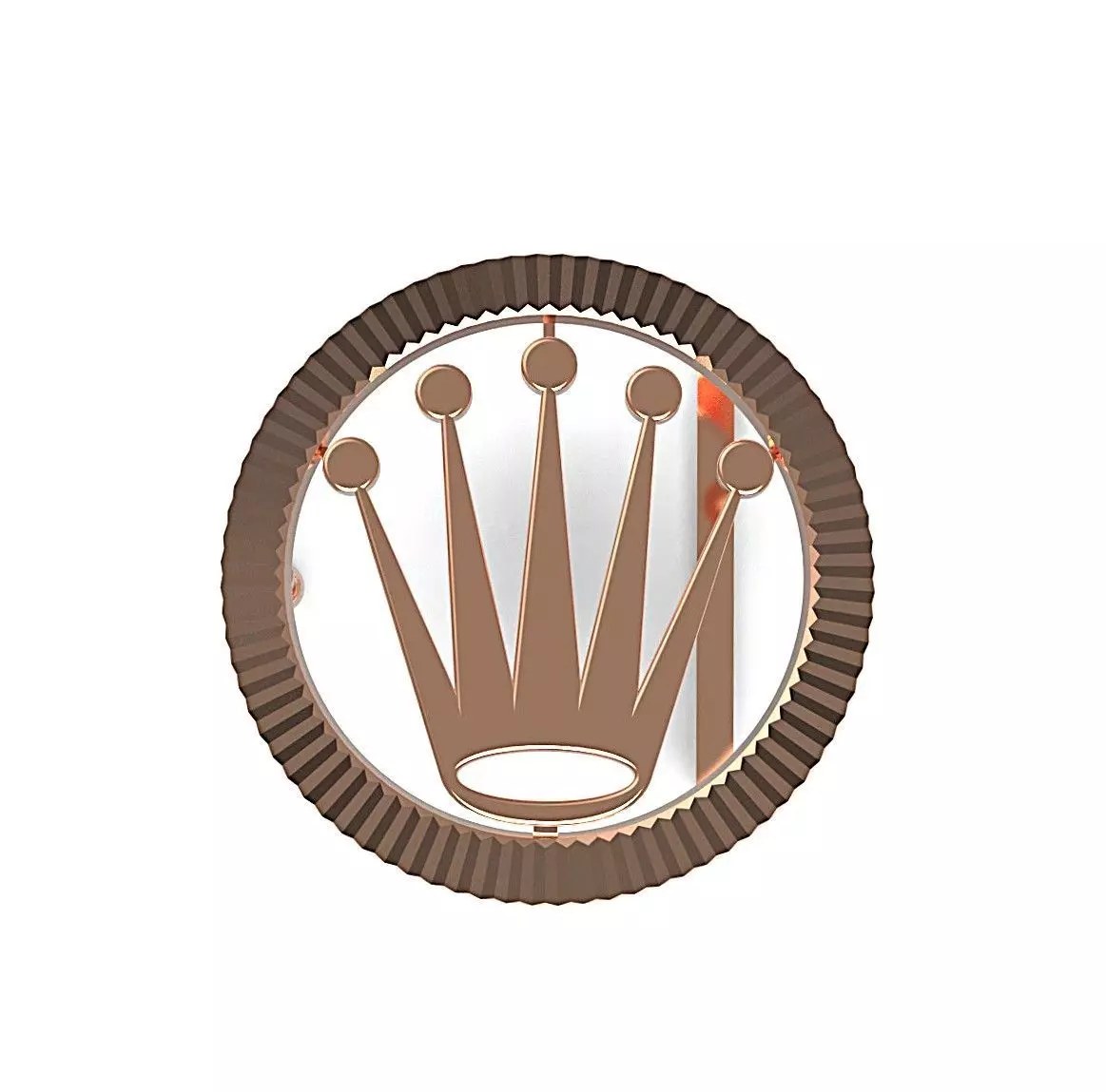 Crown Belt Buckle 3D print model_7